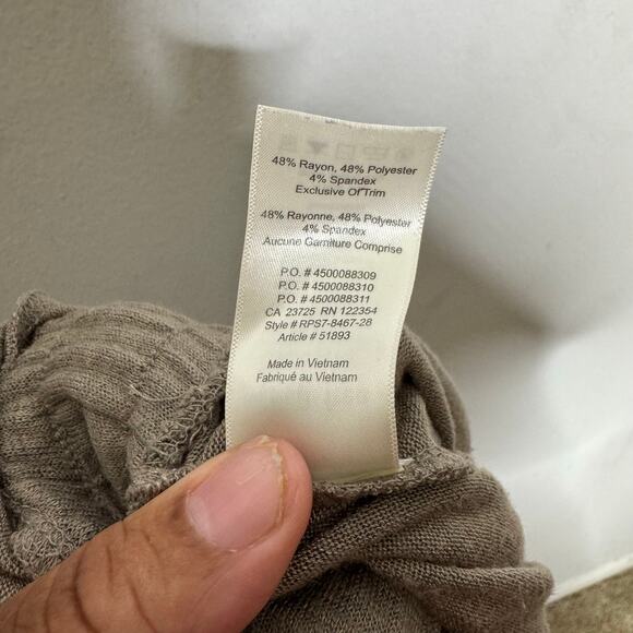 Wilfred Free Romper‎ Women’s Small Brown Drawstring Waist Sleeveless Lounge - Picture 3 of 12